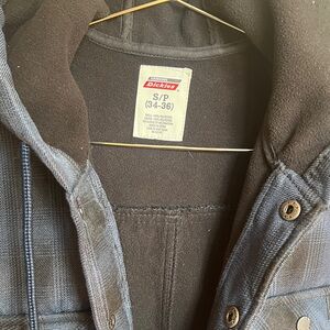 Dickies Black and Gray Hooded Jacket